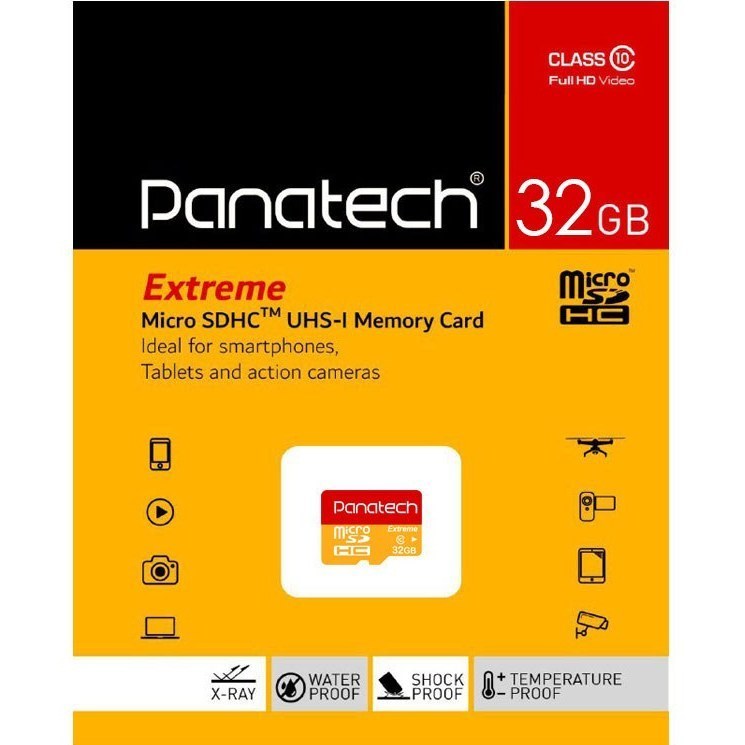 کارت حافظه panatech کلاس full UHS-I 10 ظرفیت ۳۲GB