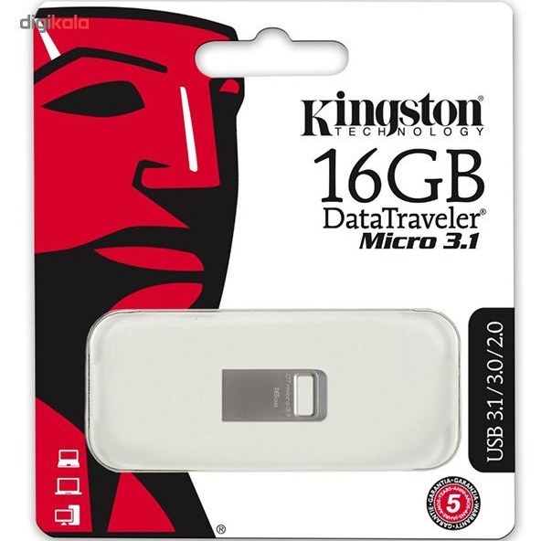 فلش مموری kingston مدل micro 3.1 سرعت ۱۵۰MB/s ظرفیت ۱۶ گیگابایت