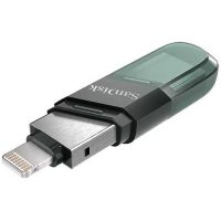 فلش مموری سن دیسک آیفون مدل iXPAND flash drive Flip ظرفیت ۲۵۶ گیگابایت مخصوص آیفون اورجینال