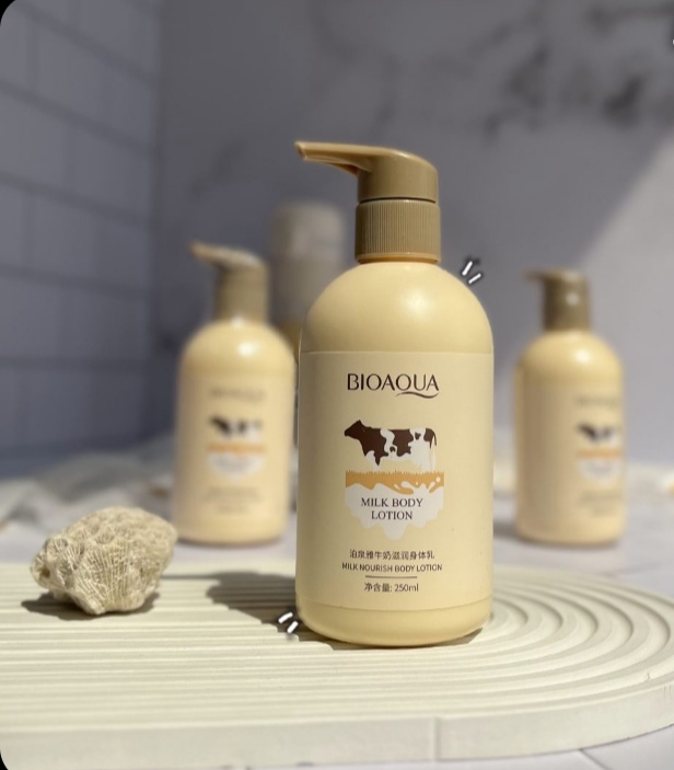 لوسیون بدن شیر گاو بیواکوا bioaqua 250 میل