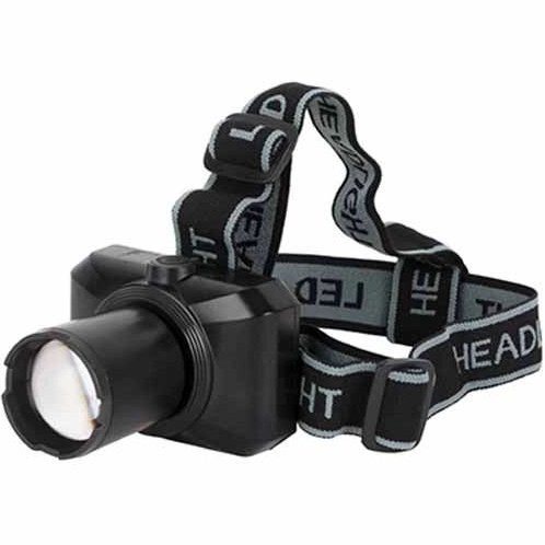 چراغ شارژی پیشانی هدلایت زوم دار حرفه ای LED جیپاس مدل GHL51086Z