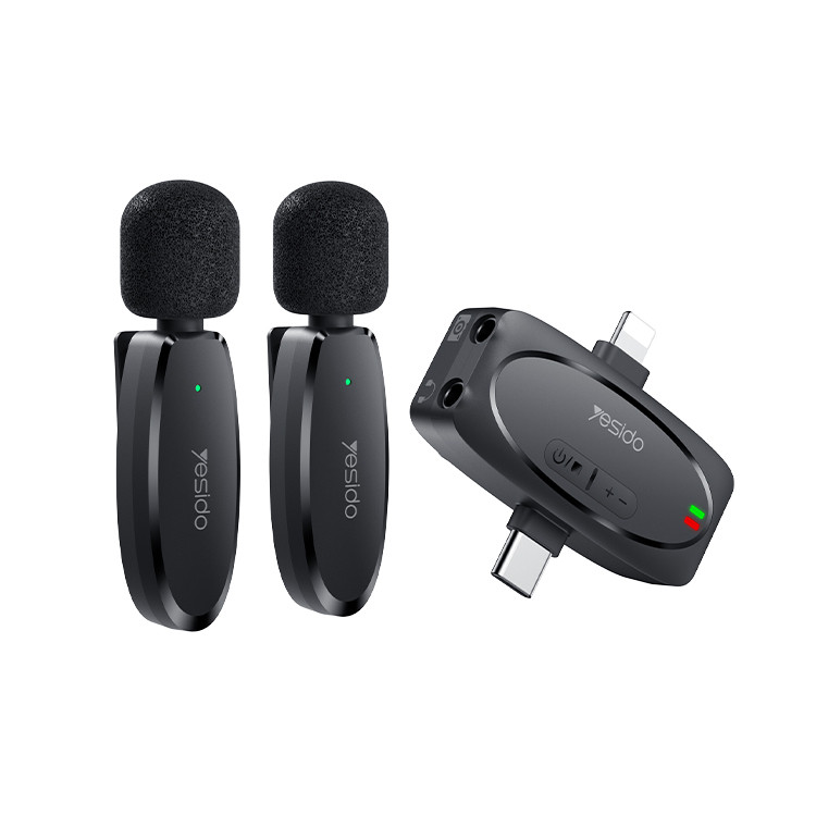 میکروفن لایو مخصوص سامسونگ و آیفون مارک yesido مدل lavalier mic kr15
