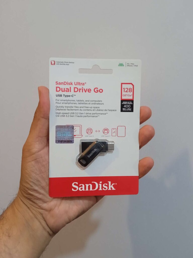 فلش مموری Sandisk UItra DuaI Drive GO 128 G