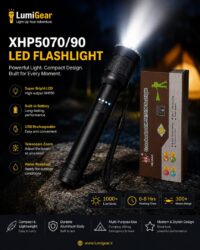 چراغ قوه شارژی XHP90 حرفه ای