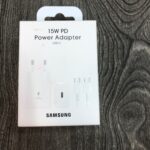 کابل و آداپتور دو پین سامسونگ مدل EP-T1510NBEGEU سفید 15w PD POWER ADAPTER USB-C
