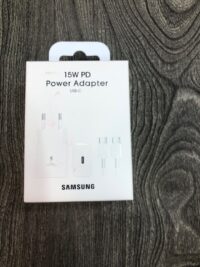 کابل و آداپتور دو پین سامسونگ مدل EP-T1510NBEGEU سفید ۱۵w PD POWER ADAPTER USB-C