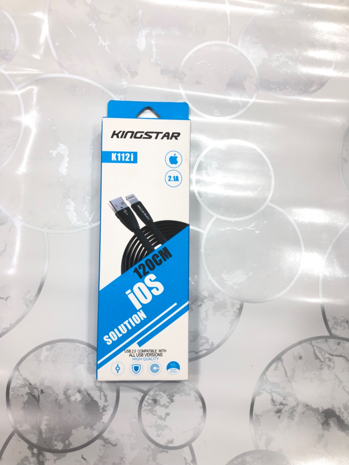 کابل شارژز آیفون مدل KINGSTAR K112i USB LIGHTNING