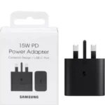 آداپتور سه پین سامسونگ مدل EP-T1510NBEGEU مشکی 15w PD POWER ADAPTER USB-C